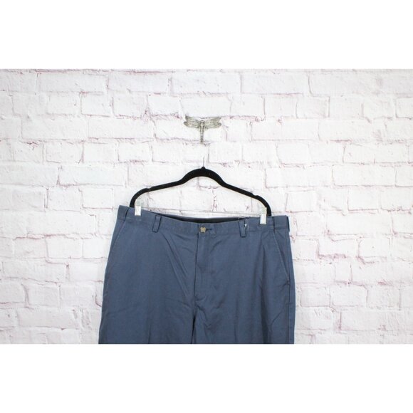 LL Bean Lakewashed Stretch Khakis Slim Fit Straight Leg Storm Gray 40x32 - Picture 2 of 11